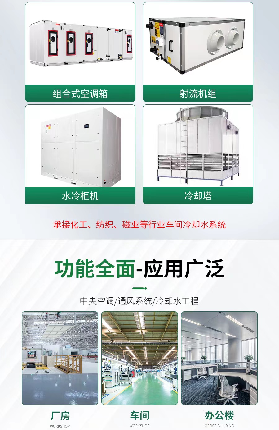 射流機組+組合式空調(diào)箱